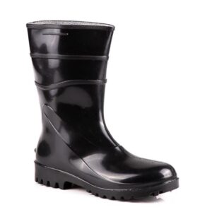 BOTA EM PVC CANO LONGO  PRETO