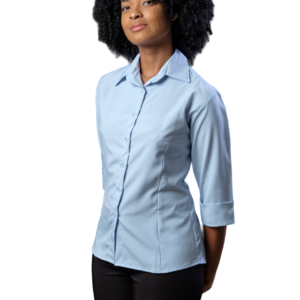 BLUSA SOCIAL FEMININA MANGA 3/4 EM MICROFIBRA