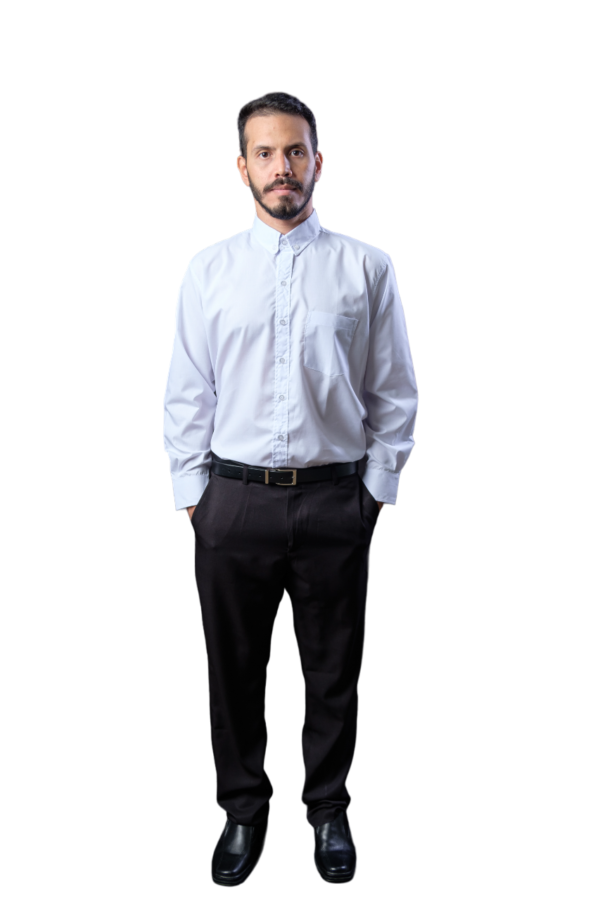 CAMISA SOCIAL EM MICROFIBRA MANGA LONGA