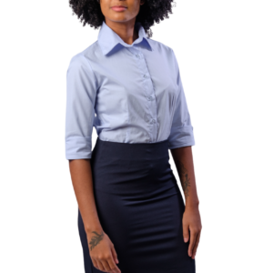 BLUSA SOCIAL FEMININA MANGA 3/4 EM CEDROFIL
