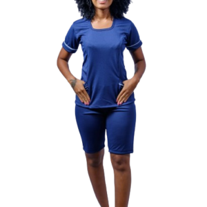CONJUNTO EM HELANCA BERMUDA  E CAMISA COM MANGA CURTA