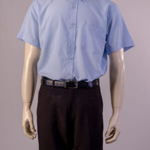 CAMISA SOCIAL EM MICROFIBRA MANGA CURTA - Azul Claro