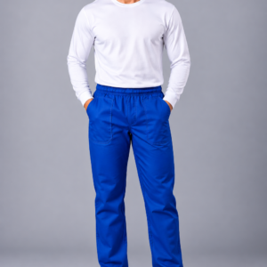 CALÇA EM BRIM CORDÃO E ELASTICO