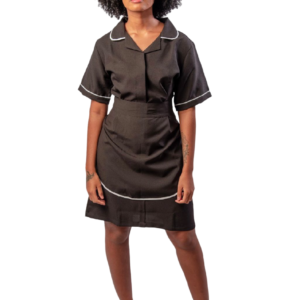 VESTIDO EM OXFORD COM SAIA COPEIRA
