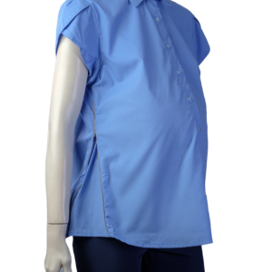 CAMISA GESTANTE EM CEDROFIL COM ZIPER