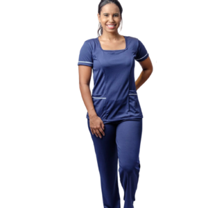 CONJUNTO EM HELANCA CALÇA E CAMISA COM MANGA CURTA