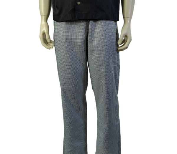 CALÇA EM OXFORD COM CORDÃO E ELASTICO XADREZ