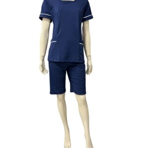 CONJUNTO EM HELANCA BERMUDA  E CAMISA COM MANGA CURTA