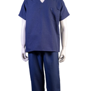 CONJUNTO EM OXFORD GOLA V AZUL MARINHO