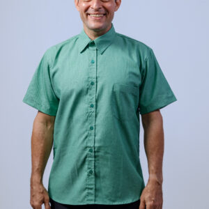 CAMISA SOCIAL EM CEDROMIX MANGA CURTA